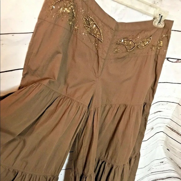 Wide Leg Palazzo Pants western wear sz 10 - Picture 7 of 7